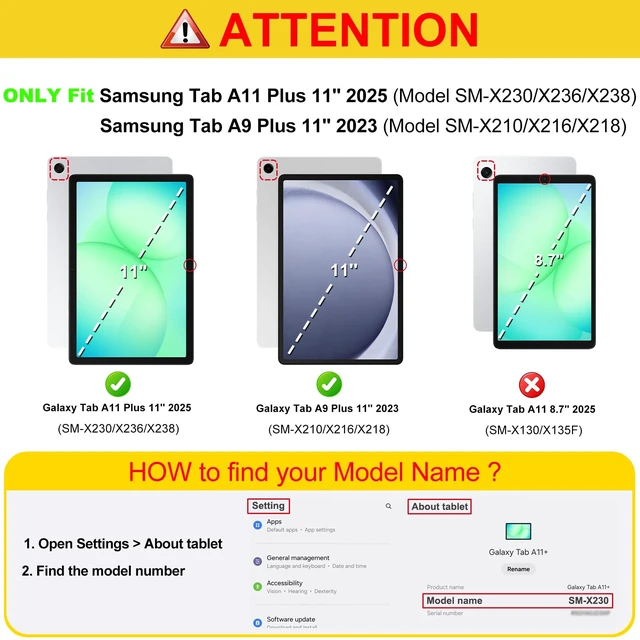 Alt view image 2 of 5 - Fintie Multi-Angle Viewing Case for Samsung Galaxy Tab A11+/ A9+ 11 Inch
