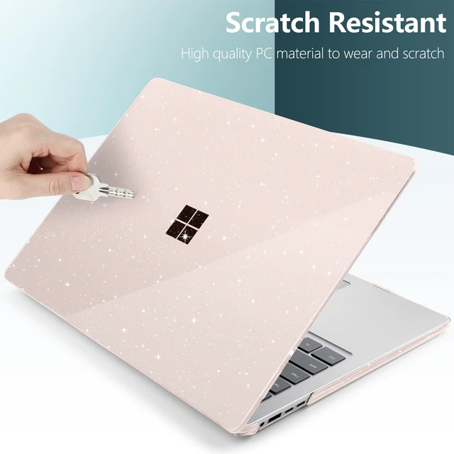 Alt view image 5 of 5 - Batianda Glitter Case for Surface Laptop 13.8 Inch 2024-2026, Starlight