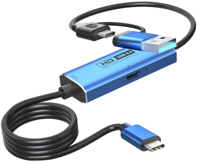 Main image of YOUGO LEE Video Capture Card with 100W PD Charging, USB-C to USB-C, 4K 60Hz Input to 1080P 60FPS Game Capture Link for iPhone 17/16, iPad, Switch, Steam Deck, Quest 3, PS4/5, Aluminum Case