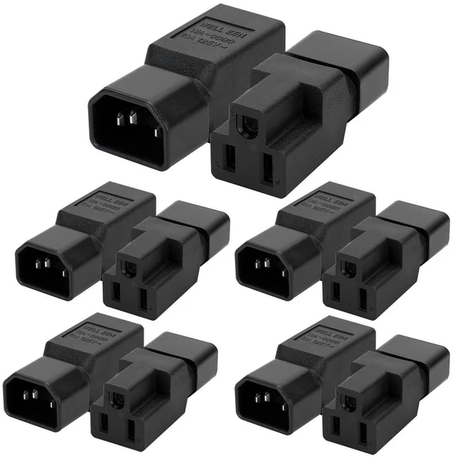 Main image of JORINDO 10PCS IEC C14 to NEMA 5-15R PDU UPS Power Adapter