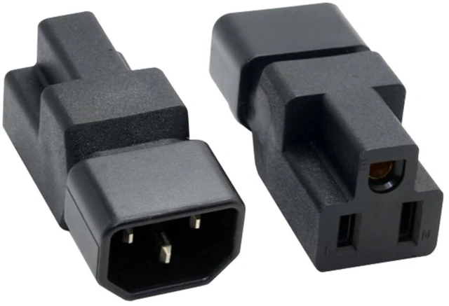 Alt view image 2 of 5 - JORINDO 10PCS IEC C14 to NEMA 5-15R PDU UPS Power Adapter
