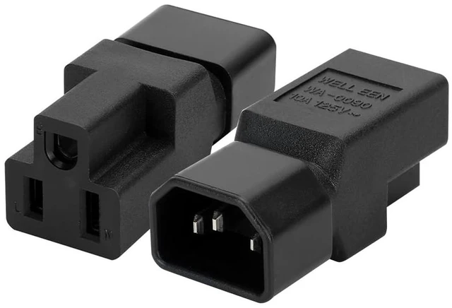 Alt view image 3 of 5 - JORINDO 10PCS IEC C14 to NEMA 5-15R PDU UPS Power Adapter