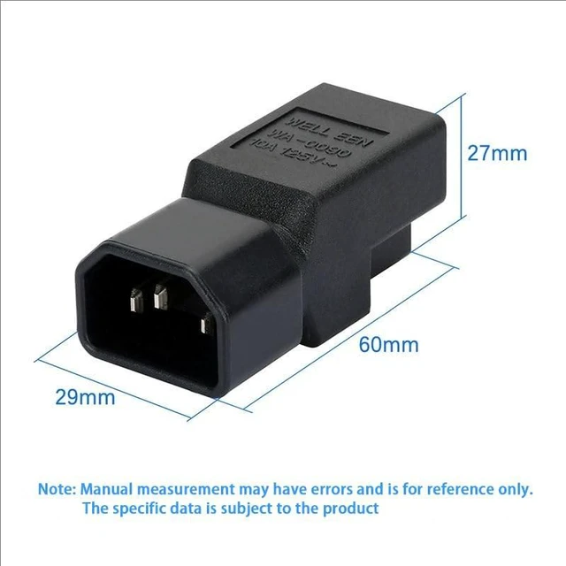 Alt view image 4 of 5 - JORINDO 10PCS IEC C14 to NEMA 5-15R PDU UPS Power Adapter