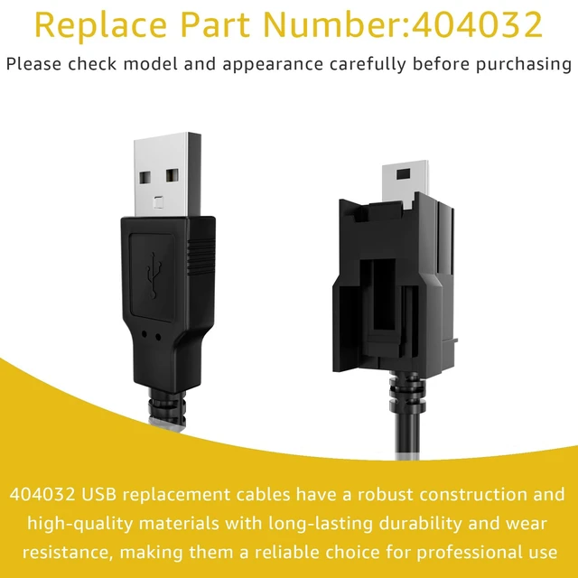 Alt view image 3 of 5 - Yubunt 404032 USB Cable Replacement for Nexiq USB Link 2 3 for Cummins Inline 7, Compatible with Standard USB Computer Ports(2 Pcs)
