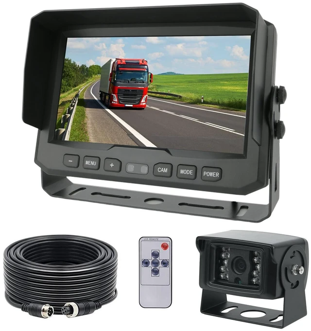 Main image of TECKEEN Truck 1080P HD Backup Camera System,High Defenition cab cam Camera with 7 inch Monitor+ 4 PIN Camera Cable for Bus/Truck/Van/Trailer/RV/Camper/Motor Home/Vehicle