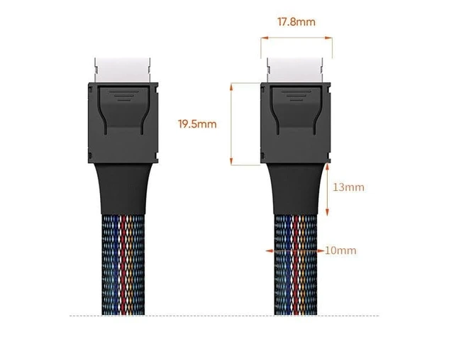 Alt view image 4 of 5 - Valuegist OCuLink PCIe 4.0 Cable, Male to Male, 8Gbps Data Transfer, SFF-8611 4i Extension Cable for eGPU and SSD (39, Inches)