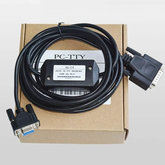 Alt view image 3 of 5 - PC-TTY Programming Cable 6ES5734-1BD20 for Siemens S5 PLC, RS232 to TTY Adapter, DB9 to DB15 Cable