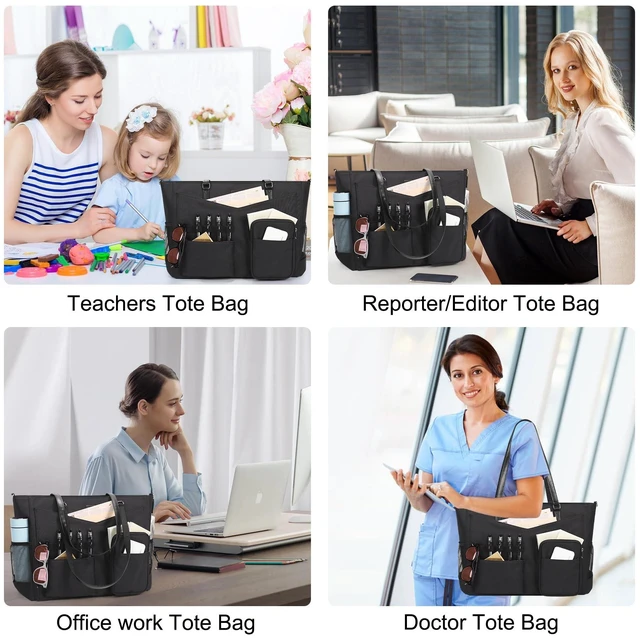 Alt view image 2 of 5 - TANTO Laptop Tote Bag for Women 17 Inch, Computer Bag for Work College