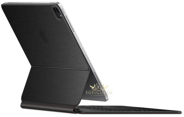 Main image of SopiGuard Skin for iPad Pro Magic Keyboard 12.9 (iPad Pro A2229) Precision Edge-to-Edge Vinyl Sticker Top, Keyboard, and Rear Panel (3M Brushed Black)