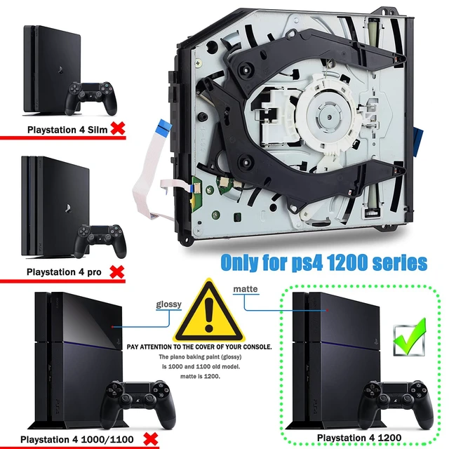 Alt view image 2 of 5 - Gorliskl Blu-Ray DVD ROM Disc Drive Replacement for PlayStation 4 PS4 CUH-1200 CUH-1215A CUH-1215B CUH-12XX Series,with TSW-001 PCB Board and Opening Tool