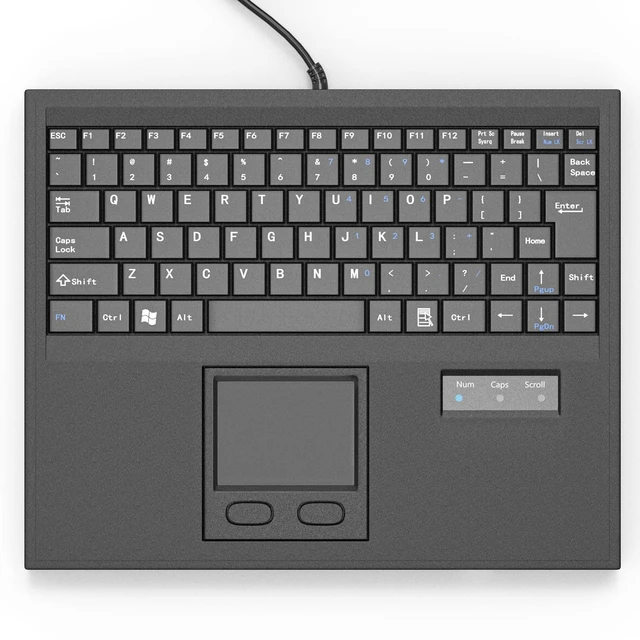 Main image of E-SDS USB Wired Industrial Machine Keyboard with Touchpad & Built-in Hub