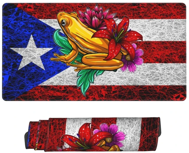 Alt view image 2 of 5 - Puerto Rico Flag Square Mouse Pad,Soft Cute Computer Mouse Mat Large Mousepad Mouse Pads Great Gift Idea for Women Men
