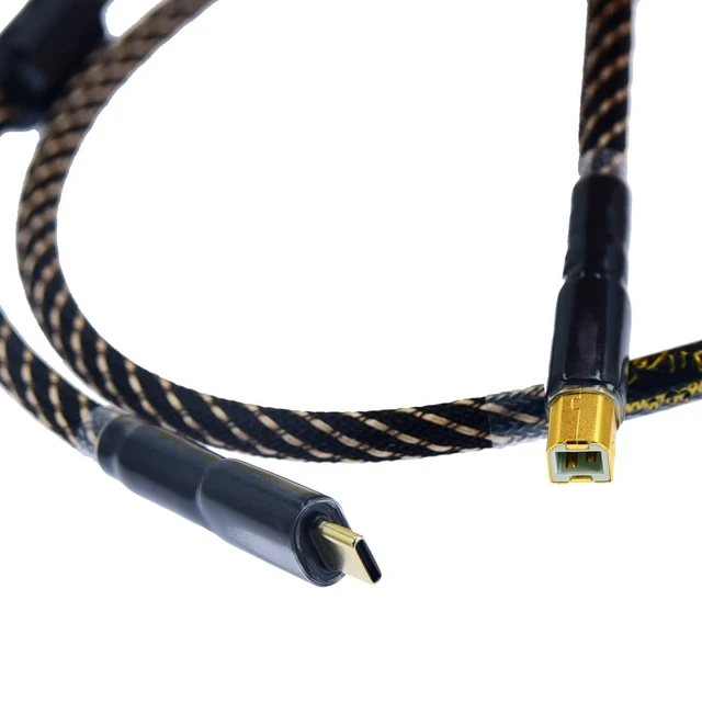 Main image of Arklove 1FT Gold USB Type-C to Type-B Audio Cable for Android Phone, Mac, iPad Pro, Xiaomi, Samsung