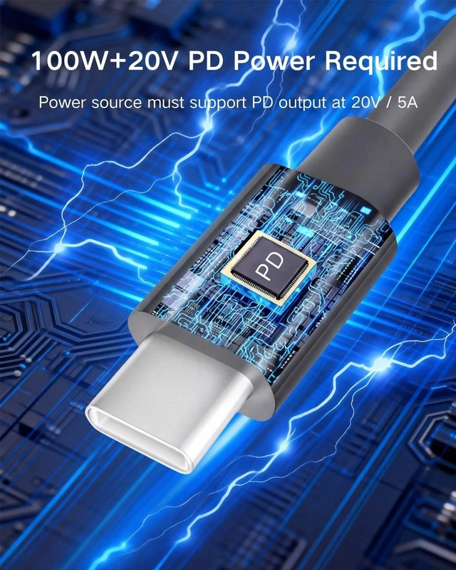 Alt view image 4 of 5 - NovaKits Starlink Mini USB-C to DC Power Cable 49.2ft, 18AWG Waterproof PD 100W USB Type-C to DC, Compatible with Starlink Mini, 100W+ PD Power Banks, Indoor & Outdoor Use