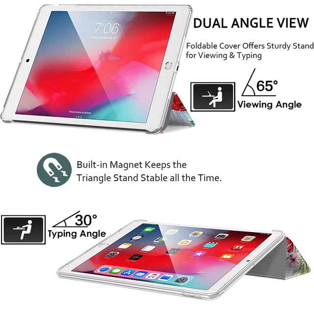 Alt view image 4 of 5 - DuraSafe Cases Compatible with iPad 10.9 inch 10th Gen 2022 Case A2696 A2757 A2777 MPQ13LL/A MPQ33LL/A MPQ03LL/A MPQ23LL/A MPQ93LL/A MPQC3LL/A MPQ83LL/A MPQA3LL/A MQ6K3LL/A MQ6L3LL/A-Birds & Flowers