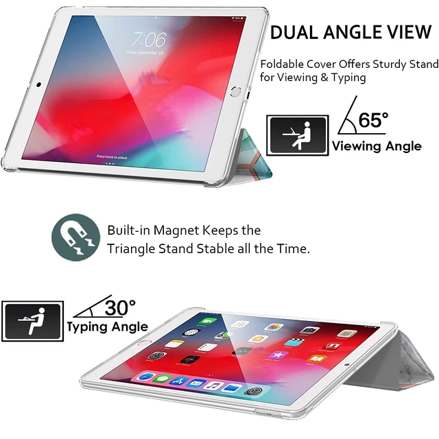 Alt view image 4 of 5 - DuraSafe Cases for iPad Pro 12.9 2nd Gen 2017 Hard Back Printed Case A1670 MQDC2LL/A MQDD2LL/A MQDA2LL/A A1671 MP6H2LL/A MP6J2LL/A MP6G2LL/A MPL02LL/A MPL12LL/A A1821 MQEF2LL/A - Marble Green