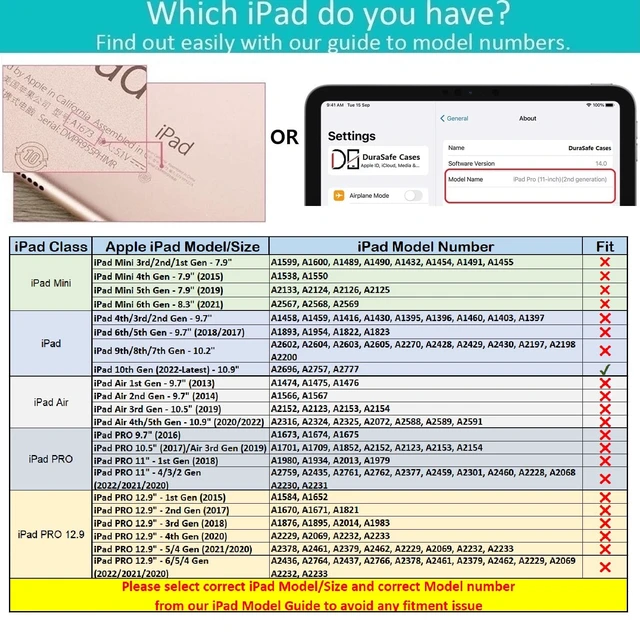 Alt view image 2 of 5 - DuraSafe Cases for iPad 10.9 inch 10th Generation 2022 Cover A2696 A2777 MPQ13LL/A MPQ33LL/A MPQ03LL/A MPQ23LL/A A2757 MPQ93LL/A MPQC3LL/A MPQ83LL/A MPQA3LL/A MQ6K3LL/A MQ6L3LL/A - Purple