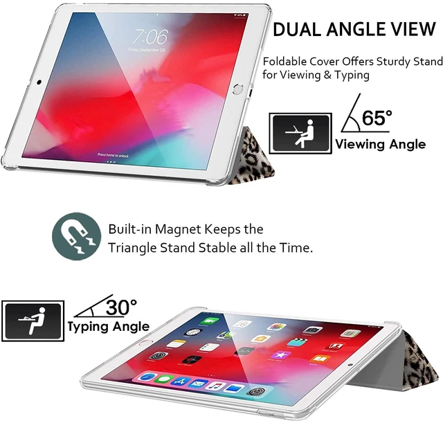 Alt view image 4 of 5 - DuraSafe Cases for iPad Air 1st 9.7 inch PC Cover A1474 MD785LL/A MD788LL/A MD788CH/A A1475 MD786LL/A MD789LL/A MD787LL/A MD898LL/A ME906LL/A A1476 ME993LL/A ME999LL/A MF020LL/A MF021LL/A - Leopard