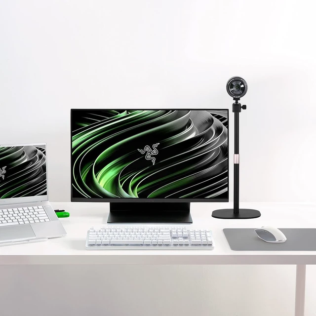 Alt view image 3 of 5 - AceTaken Heavy-Duty Webcam Stand, 18-inch Desktop Webcam Tripod Holder Compatible with Razer Kiyo Pro Ultra 4K,Kiyo Pro,Kiyo X,Kiyo 1080p Webcams