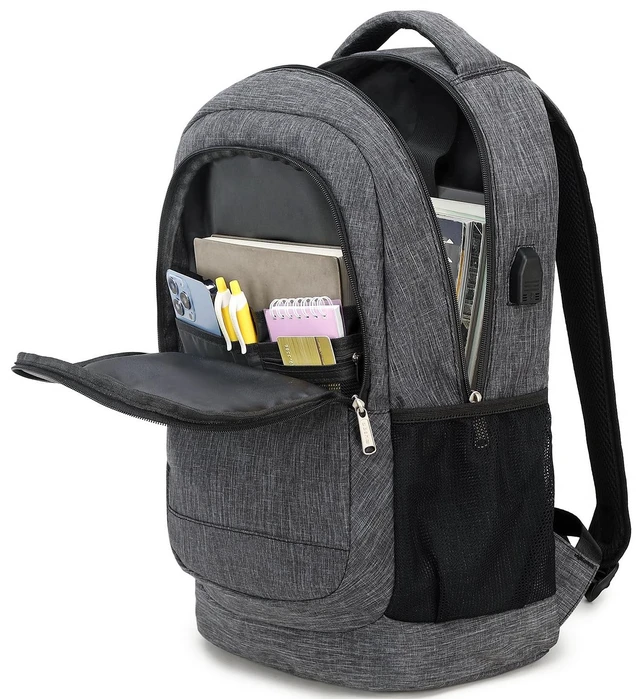 Alt view image 5 of 5 - abshoo Lightweight Boys Mens Backpack For School College Backpack Womens Girls Teen Daypack Bookbag With Laptop Compartmen (Dark Grey)