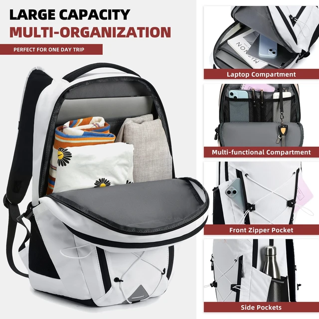 Alt view image 3 of 5 - AO ALI VICTORY Women's Laptop Backpack 15.6 inch,Travel Backpack for Men