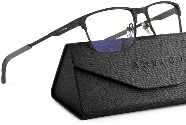 Main image of ANYLUV Blue Light Glasses for Men/Women, Lightweight Blue Light Blocking Glasses, Anti-Eye Strain Computer Glasses for Gaming