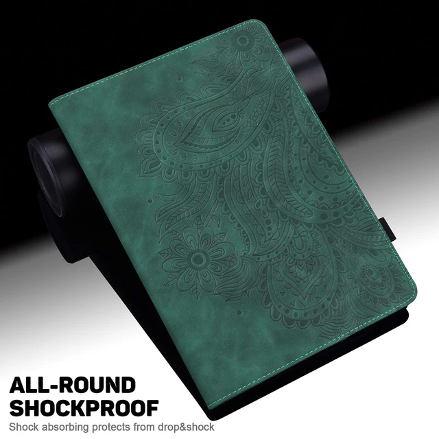 Alt view image 3 of 5 - ALILANG for Kindle Fire Max 11 Case (13th Gen, 2023 Release) 11" with Stylus, Multi-View PU Leather Flip Stand Cover with Pen Holder for Fire Max 11 2023 Tablet Cases -Green