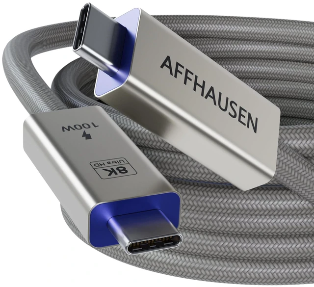 Main image of AFFHAUSEN USB4 Cable 3ft, 40Gbps, 100W Fast Charging, Braided