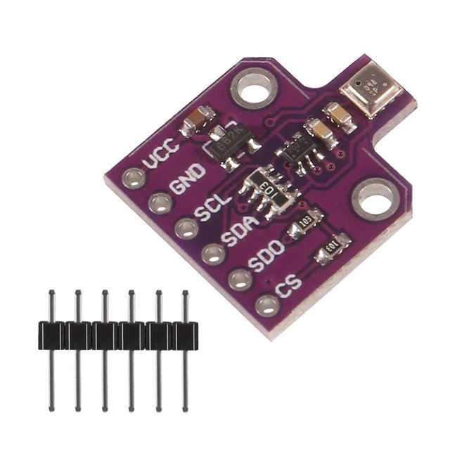 Alt view image 2 of 5 - ACEIRMC BME680 Digital Temperature Humidity Pressure Sensor Breakout Board Compatible for Arduino Raspberry Pi ESP8266 3~5VDC BME680 (2pcs)