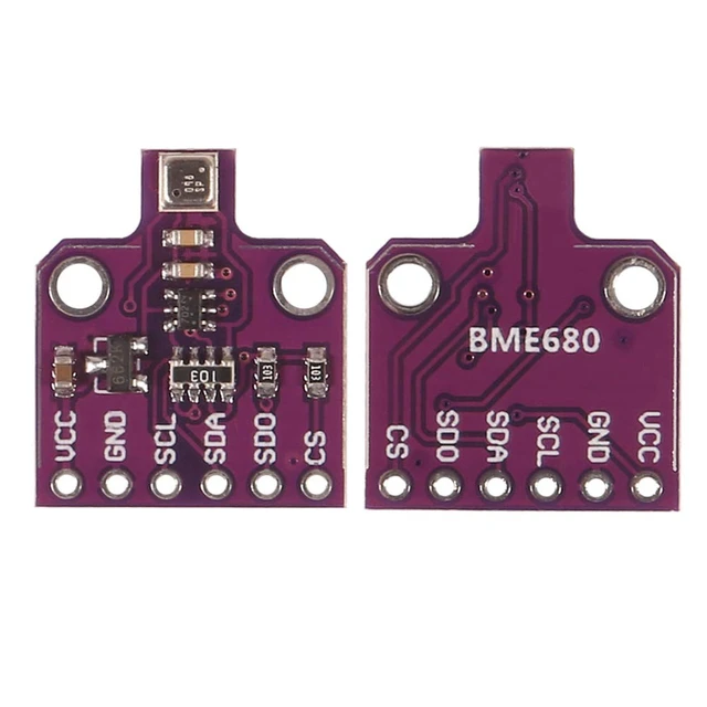 Alt view image 3 of 5 - ACEIRMC BME680 Digital Temperature Humidity Pressure Sensor Breakout Board Compatible for Arduino Raspberry Pi ESP8266 3~5VDC BME680 (2pcs)