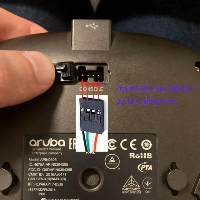 Alt view image 3 of 5 - Aexus FTDI 4 PIN Serial Console Cable for Aruba ^^ FTDI 3.3V TTL ^^ USB Type A to 4 Pin Serial ^^ 6 ft (1.8M) ^^ HPE JW071A ^^ AP-CBL-SER ^^ for Aruba Wireless Access Point