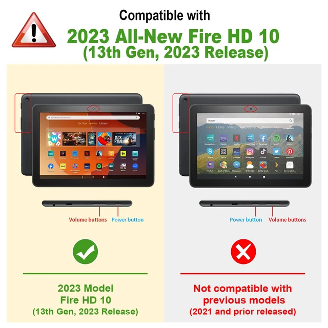 Alt view image 2 of 5 - Fintie Shockproof Case for 10.1" Fire HD 10 13th Gen 2023, Lilac Purple
