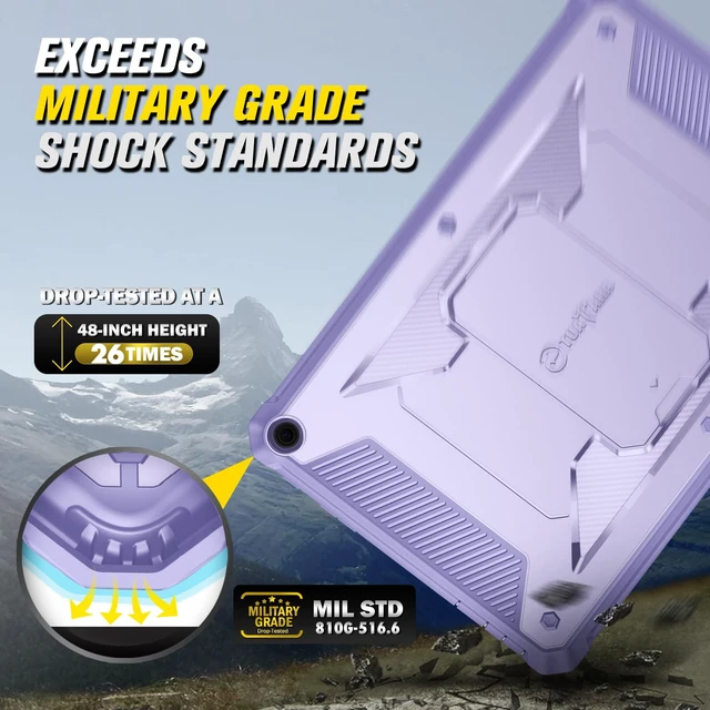 Alt view image 5 of 5 - Fintie Shockproof Case for 10.1" Fire HD 10 13th Gen 2023, Lilac Purple