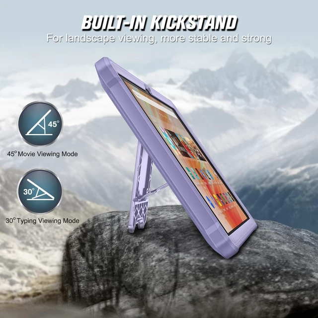 Alt view image 4 of 5 - Fintie Shockproof Case for 10.1" Fire HD 10 13th Gen 2023, Lilac Purple