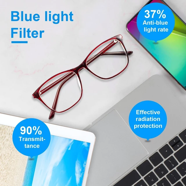 Alt view image 3 of 5 - OCCI CHIARI Blue Light Glasses for Women Non Prescription Glasses Fashion Eyewear Full Rim Optical Frame UV