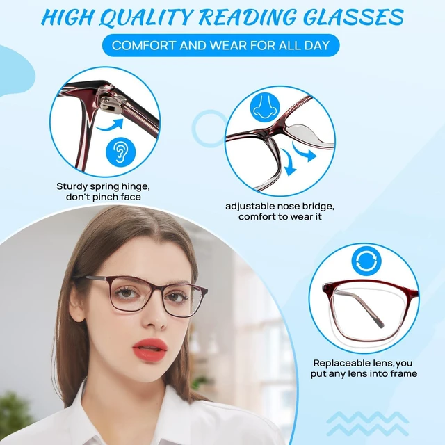 Alt view image 4 of 5 - OCCI CHIARI Blue Light Glasses for Women Non Prescription Glasses Fashion Eyewear Full Rim Optical Frame UV