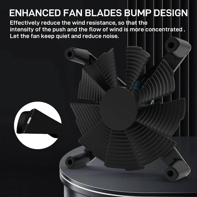 Alt view image 4 of 5 - ALSEYE X12 Case Fan ARGB PWM Computer Air Cooling Fan - High Performance Silent Operation 120mm RGB CPU Cooling (Red, Standard Blade)