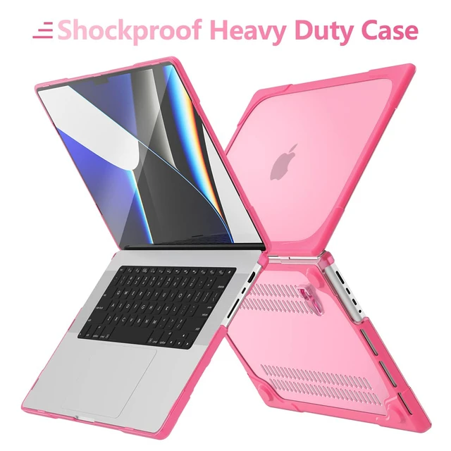 Alt view image 4 of 5 - Batianda Heavy Duty Case for MacBook Pro 14 inch 2026-2021, Pink