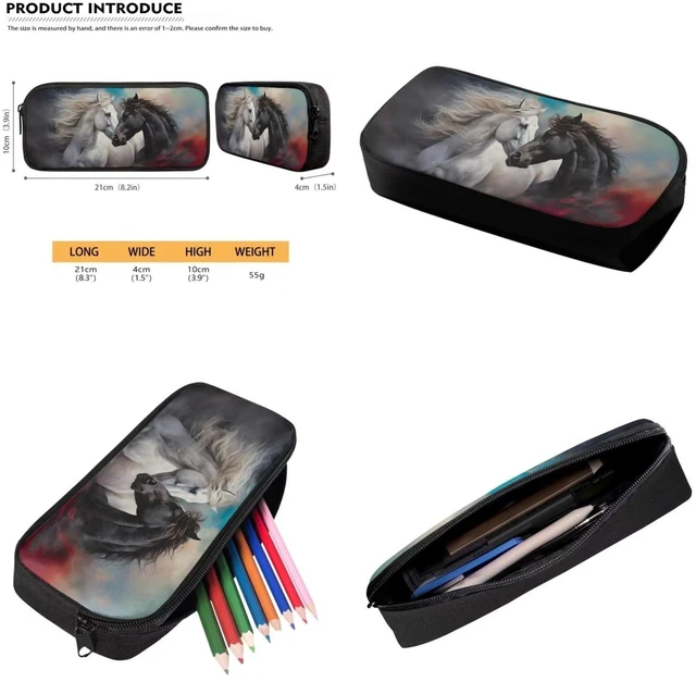 Alt view image 5 of 5 - Viewamoon Horse Backpacks For Girls Set 3 pcs Portable Large Lunch Cooler Box With Water Bottle Pocket And Pencil Case Large Preschool Bookbag for Toddler Girls 6-8 Age
