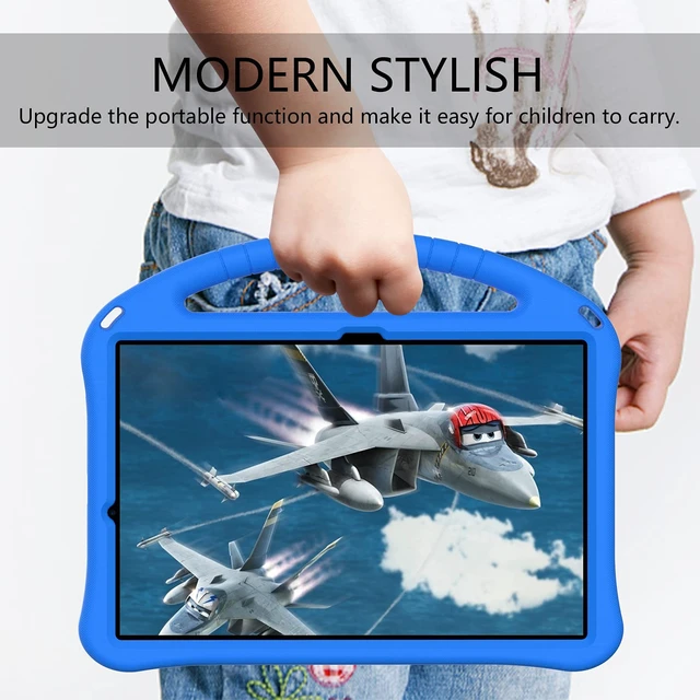 Alt view image 2 of 5 - Dteck Galaxy Tab S10/S9/S8 Ultra 14.6" Case - Lightweight Shockproof Rugged EVA Kids-Friendly Handle Stand Pencil Holder Childproof Case, Black