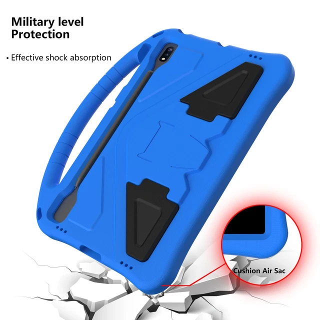 Alt view image 3 of 5 - Dteck Galaxy Tab S10/S9/S8 Ultra 14.6" Case - Lightweight Shockproof Rugged EVA Kids-Friendly Handle Stand Pencil Holder Childproof Case, Black