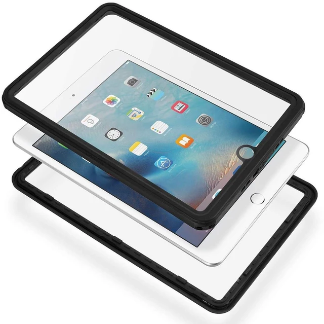 Alt view image 2 of 5 - AICase iPad mini 4, Lanyard Built-in Screen Protector Rugged Shockproof IP68 Waterproof Case