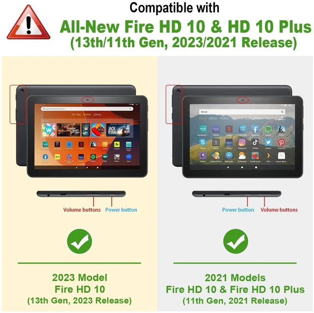 Alt view image 2 of 5 - Fintie Folio Case for Fire HD 10 & 10 Plus 13th/11th Gen 2023/2021