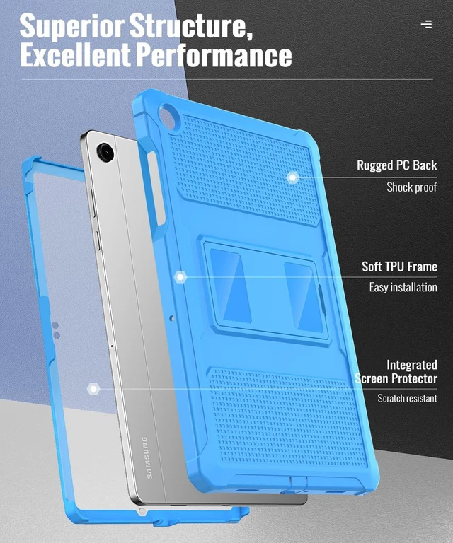 Alt view image 3 of 5 - MoKo Shockproof Case Fit Samsung Galaxy Tab A11+ Plus/ A9+ 11 Inch