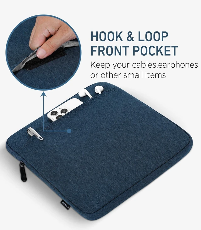 Alt view image 5 of 5 - MoKo Kindle Sleeve Compatible with Kindle Scribe 10.2 inch (2024 and 2022 Release), Protective Pouch Bag Case Cover with Dual Pockets and Pen Holder, Scratch-Resistant Soft Fluffy Lining, Indigo