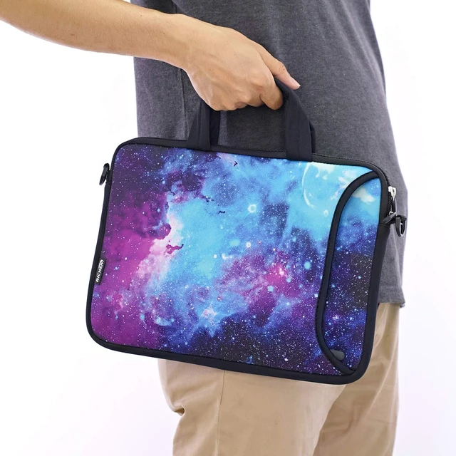 Alt view image 2 of 5 - RICHEN 17 inch Laptop Shoulder Bag Carrying Case Computer PC Cover Pouch with Handle Fits 15.6/16/17/17.3/17.4 inch Laptop Notebook (16-17.3 inch, Galaxy)