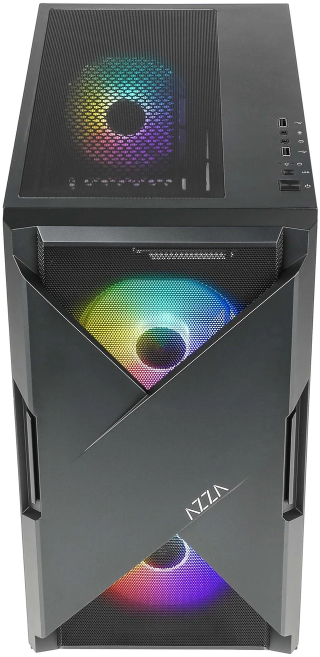 Alt view image 3 of 5 - AZZA CSAZ-150 Xander/Micro ATX/Mid Tower Case/Gaming