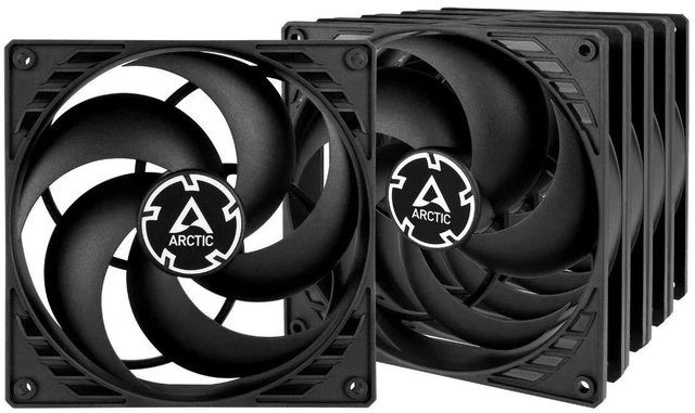 Main image of ARCTIC P14 (5 Pack) - PC Fans, 140mm Case Fan, Pressure-optimised, Quiet Motor, Computer, Fan Speed: 1700 RPM - Black