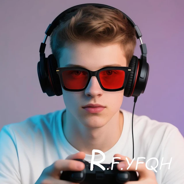 Alt view image 2 of 5 - R.F.YFQH Sleep Blue Light Blocking Glasses for Women Men, Square Frame Computer Gaming Glasses, Anti Eyestrain & UV Glare JF6218 (Red Lens Black Frame)