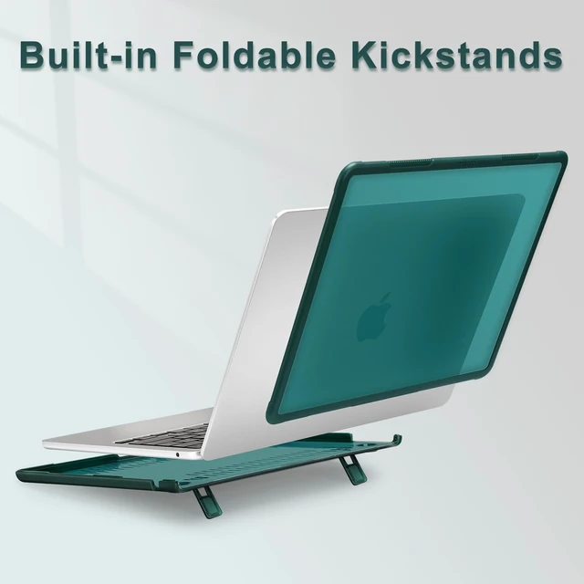 Alt view image 4 of 5 - MOSISO Compatible with MacBook Air 13 inch Case M5 M4 M3 M2, Teal Green